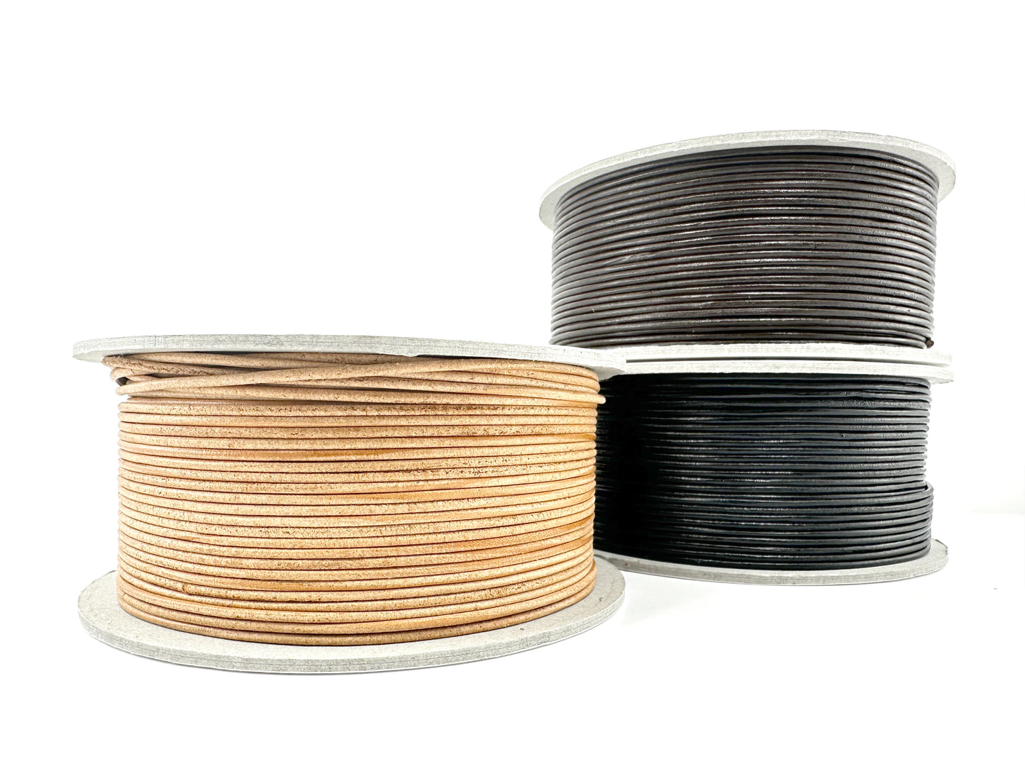 Domestic cowhide tanned round cord 1.5mmΦ Sold in 1M units