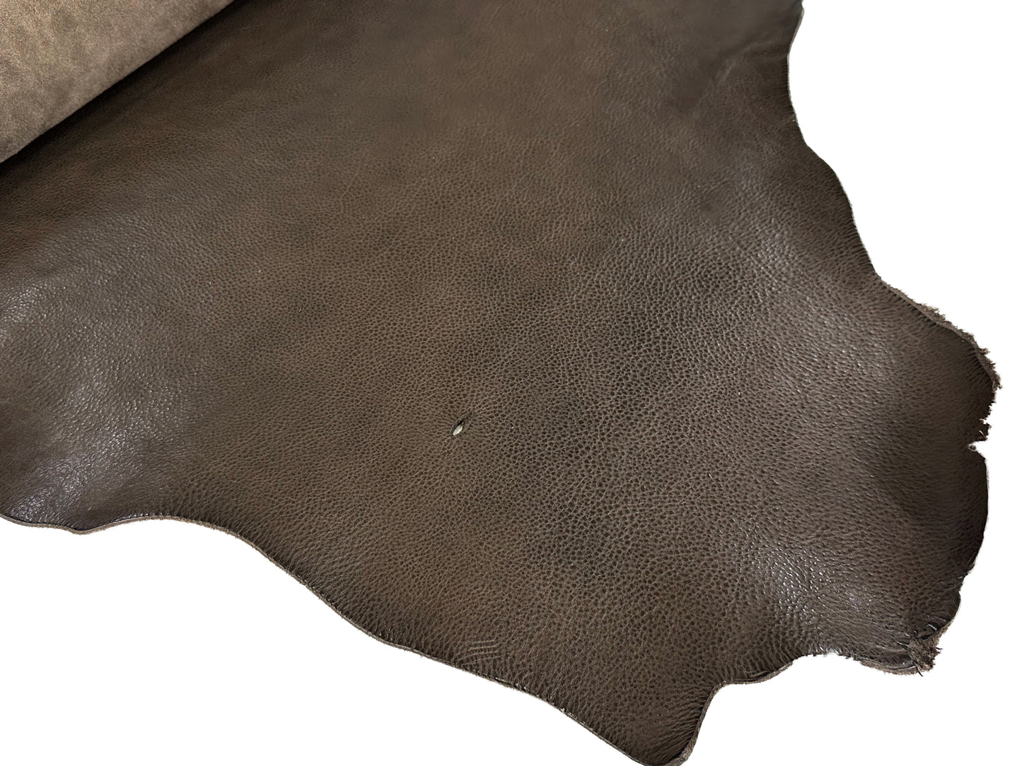 MW Natural Tanned Shrink Leather #4 Dark Brown