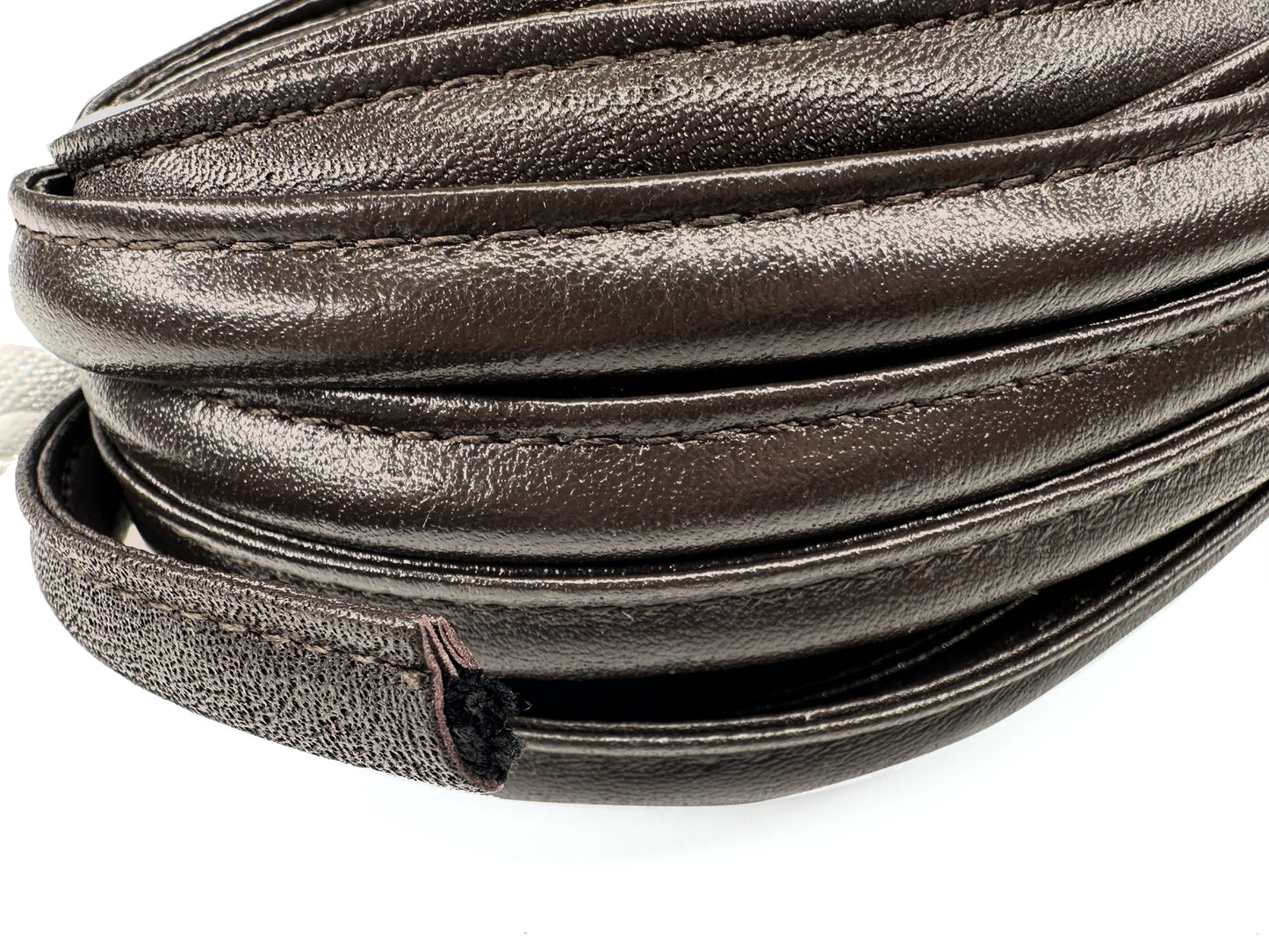 Leather core cord single stitch 10mm 10M random skein K210