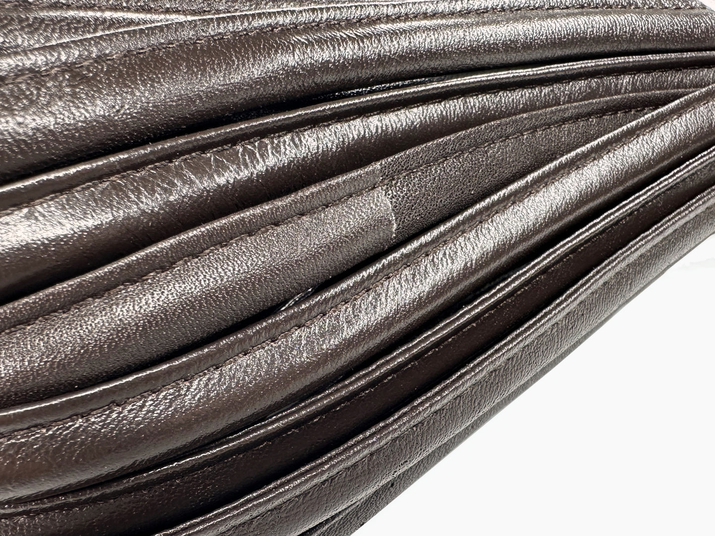 Leather core cord single stitch 10mm 10M random skein K210