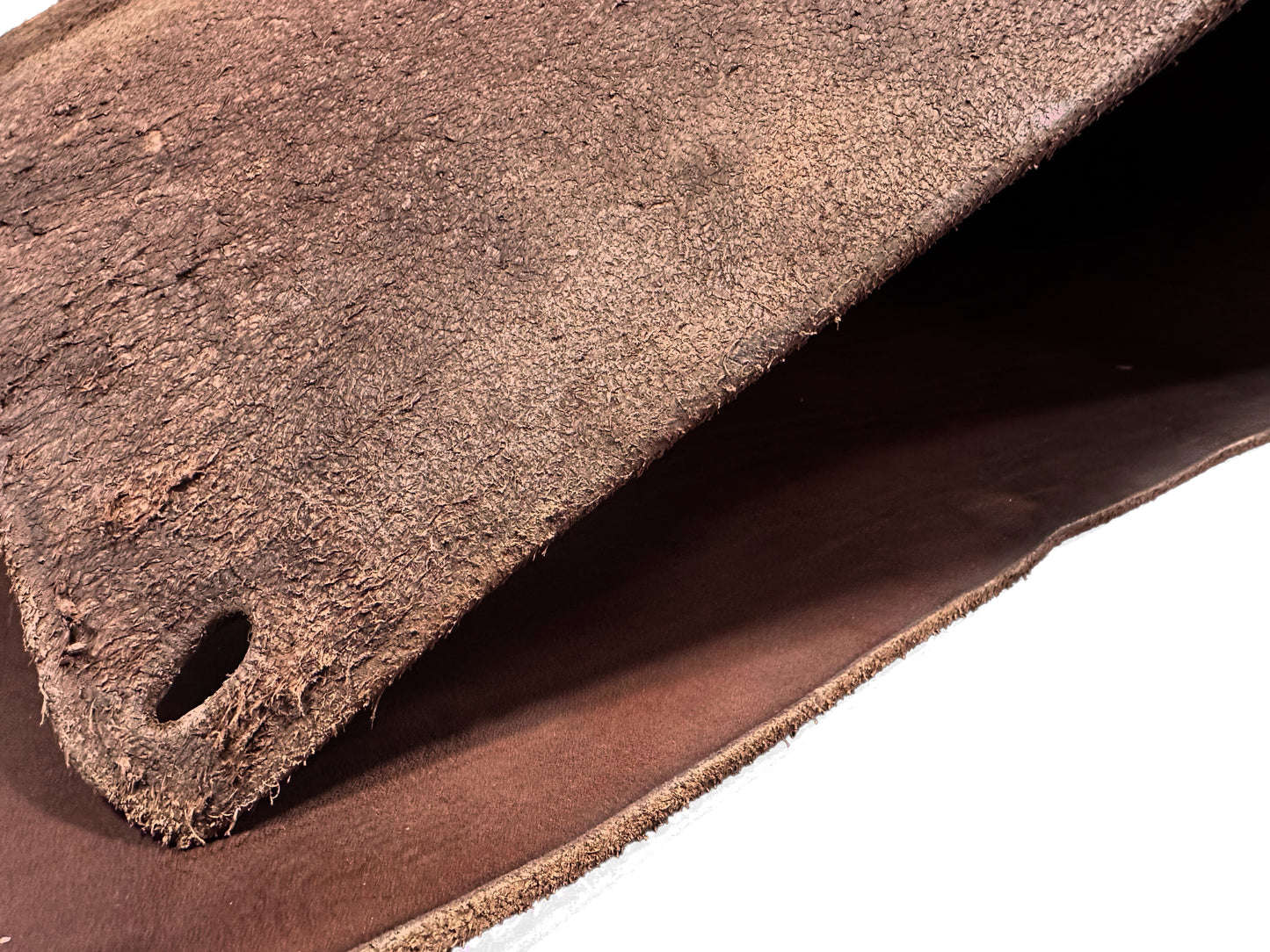 Shonan Leather Double Shoulder Thick Natural Tanned Leather #Dark Brown
