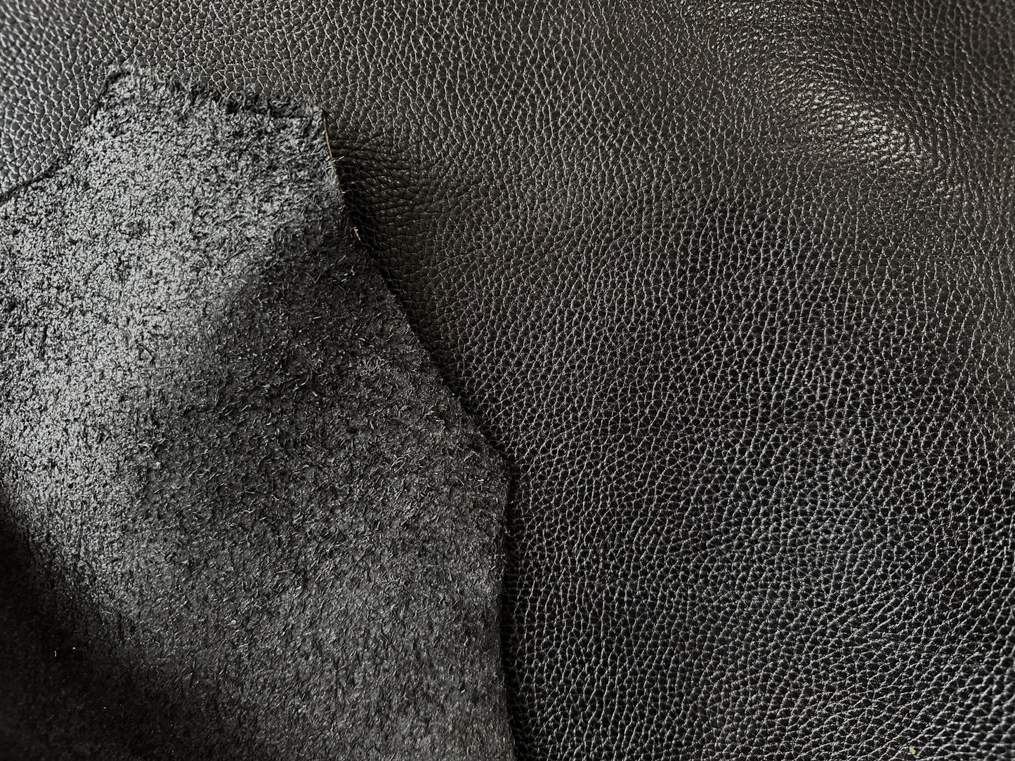 SAMPLE item Shonan leather double shoulder bag with embossed pattern #black 114ds
