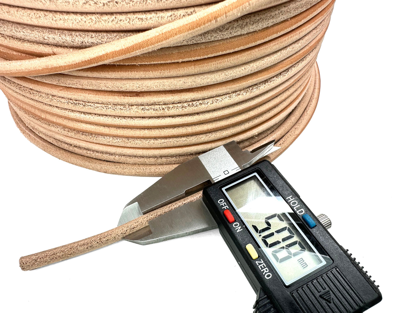 Domestic cowhide tanned round cord 2mmΦ Sold in 1M units