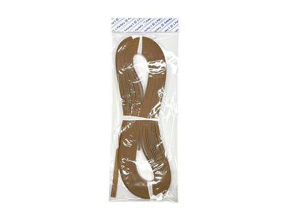 Leather double-fold tape with double stitching, 10mm, 10m random skein, K910